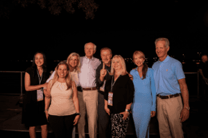 Bob FIrkins with Staff and Family