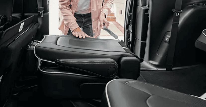 Folding Stow-N-Go seats in Chrysler Pacifica