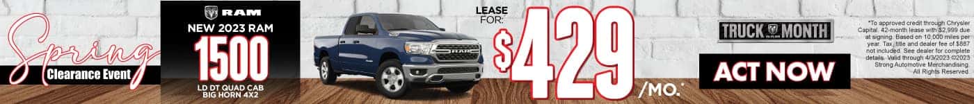 Ram 1500 LD DT Quad Cab Big Horn 4x2 - Lease For $429/mo*
