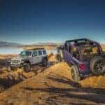 2 Jeep Wranglers off roading
