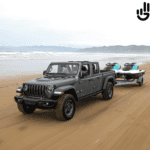 Jeep Gladiator towing jet skis