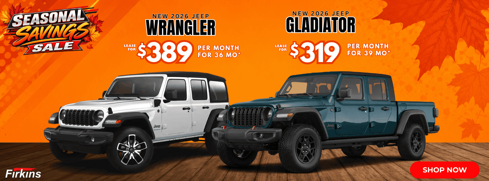 Wrangler and Gladiator