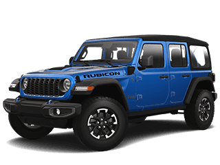 Blue Jeep Wrangler 4xe
