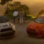 Dodge Durango and Dodge Hornet parked at overlook