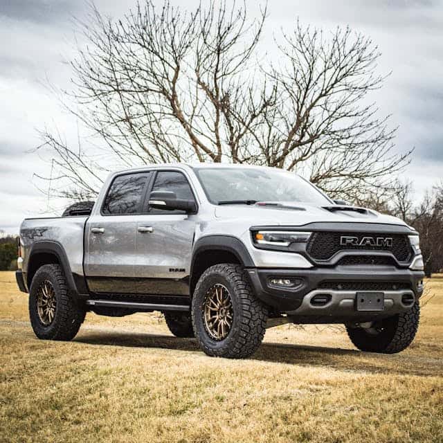 Powerful Ram Truck with Bronze Wheels in Tulsa