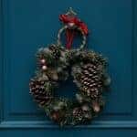Green and Brown Christmas wreath