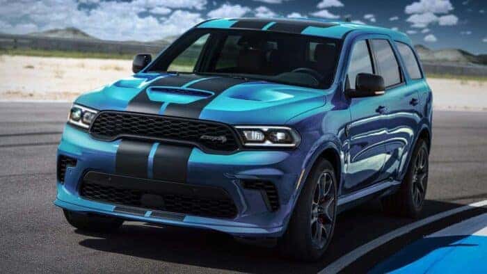 Blue Dodge Durango SRT Hellcat