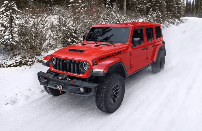 Red 2026 Jeep Wrangler Rubicon