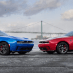 Red and Blue 2026 Dodge Chargers
