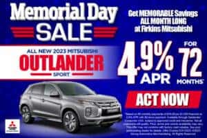 All New 2023 Mitsubishi Outlander Sport - 4.9% APR for 72 months* - Act Now