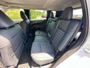Interior Back seat of a 2023 Outlander PHEV