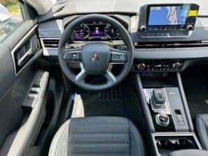 Front Interior with Infotainment System on a 2023 Outlander PHEV