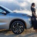2022 Outlander SEL Touring Passenger Side Profile Alloy Silver Photography Beach Lifestyle