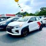 2024 Mitsubishi Mirage in white right side front end