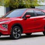 Red Mitsubishi Eclipse Cross parked