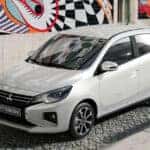 2024 Mitsubishi Mirage parked on stone street