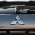 Mitsubishi logo on car