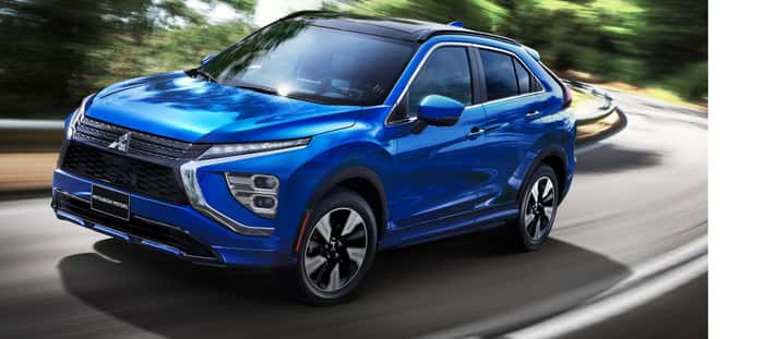 Mitsubishi Eclipse Cross driving on road
