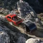 2026 Nissan Frontier towing outdoors