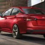 STAM Nissan 2023 Nissan Versa Red Exterior Rear View