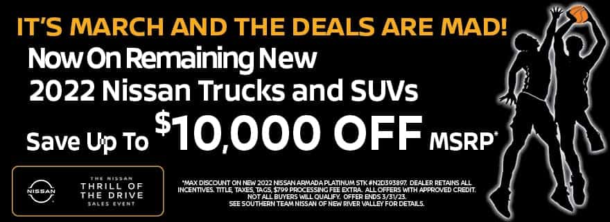 Southern Team Nissan NR $10,000 Off