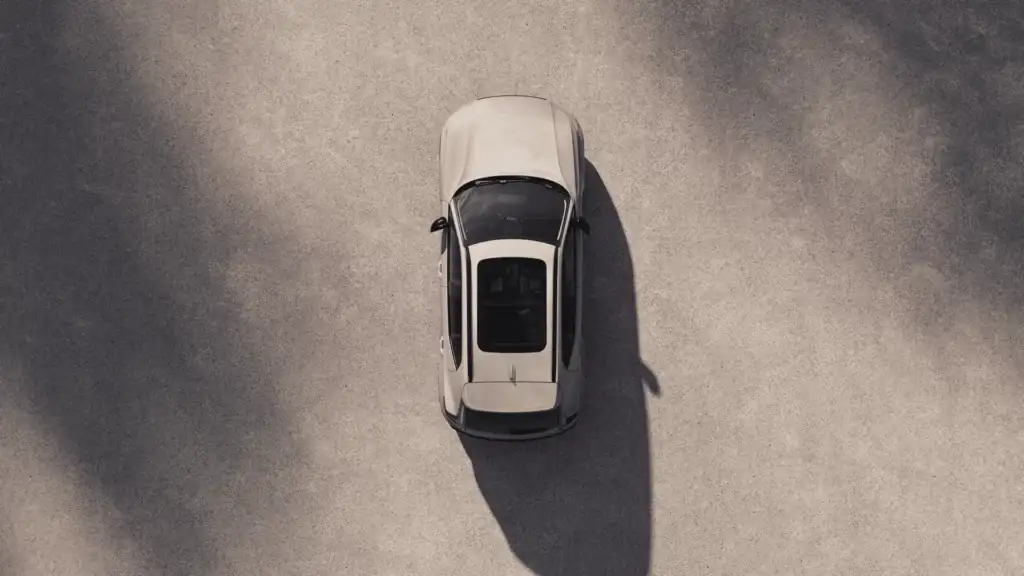 Top view of the 2025 Volvo XC40 showcasing its mild hybrid system and efficient power delivery.