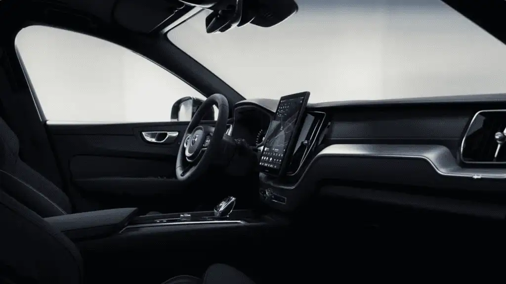 Sleek interior of the 2026 Volvo XC60 featuring the Snapdragon Cockpit Platform infotainment system and intuitive digital interface.