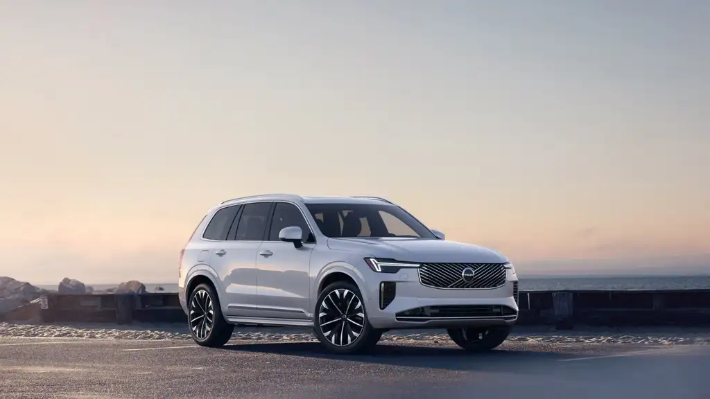 2026 Volvo XC90 white luxury SUV exterior near Asheville NC