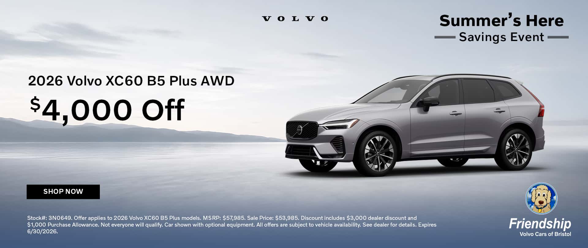 $4,000 off 2026 Volvo XC60!