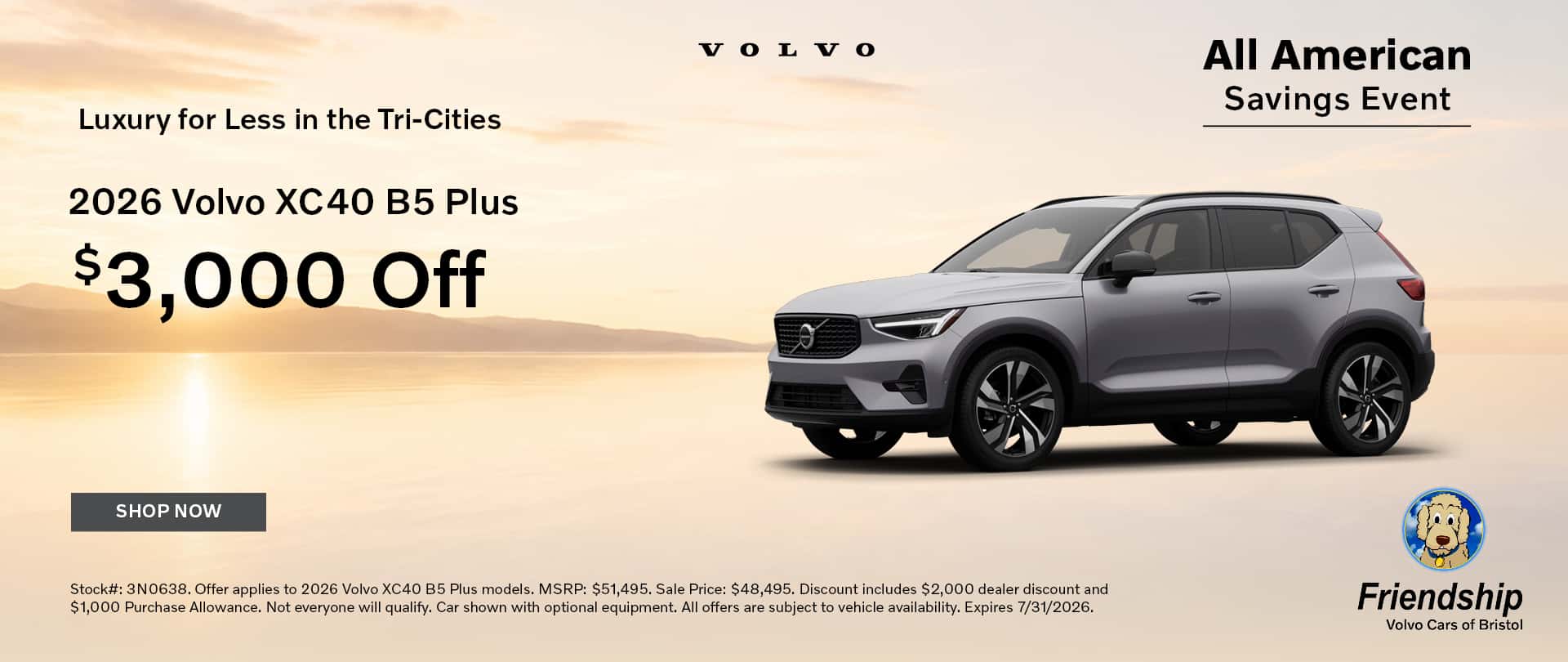 $3,000 Off 2026 XC40!