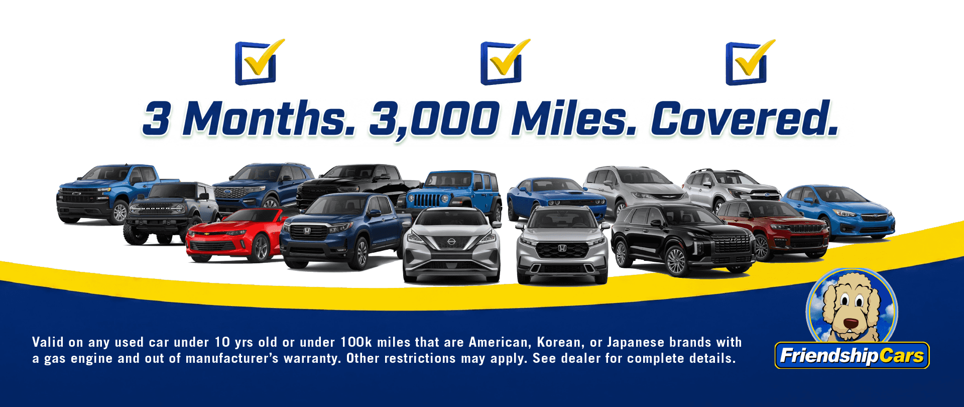 3mo/3k Mile Warranty Available!