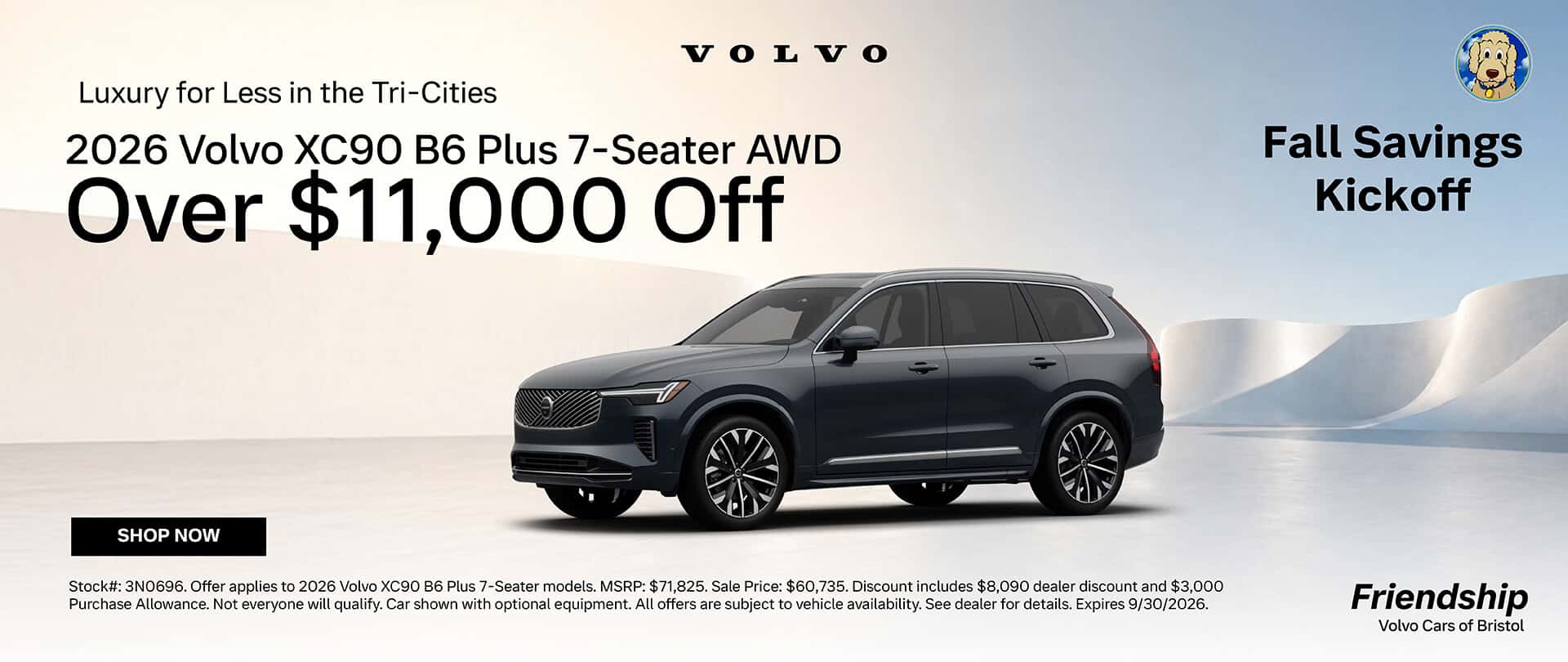 Over $11,000 off 2026 Volvo XC90!