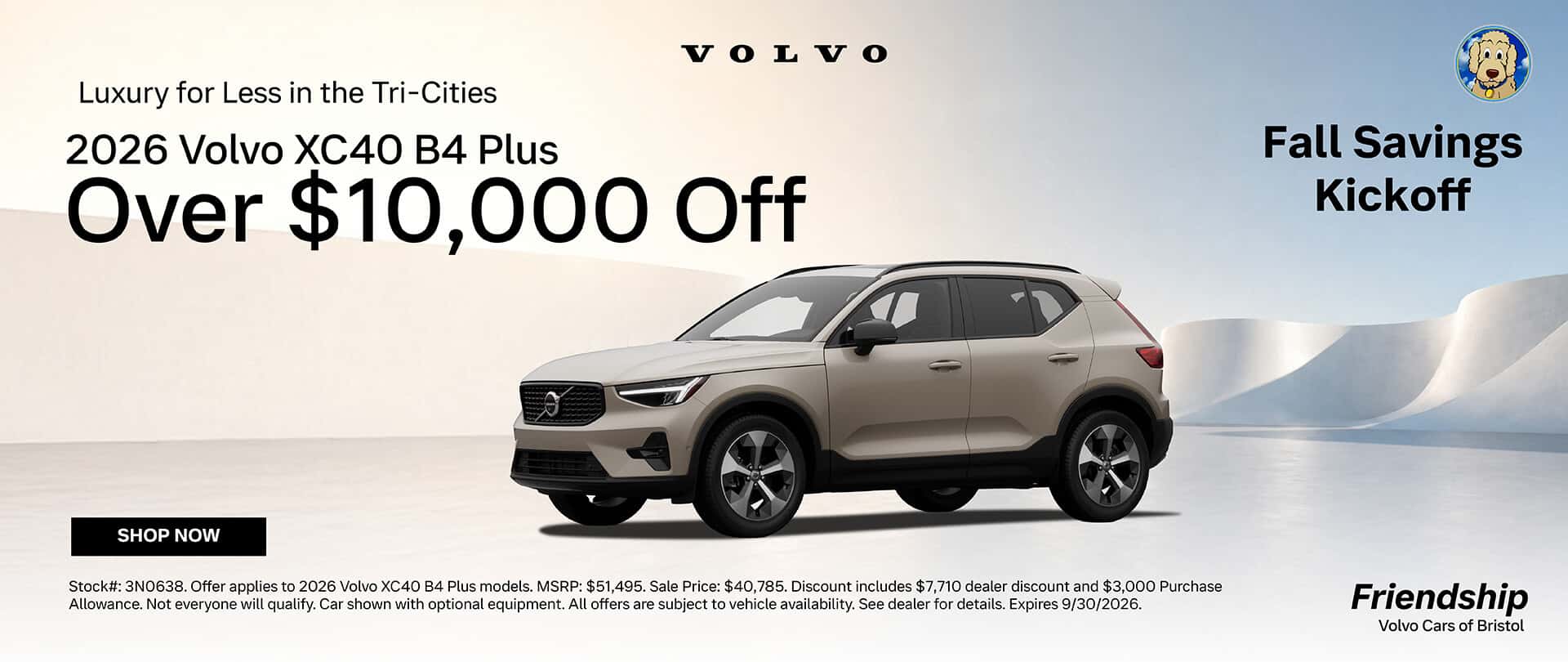 Over $10,000 off 2026 XC40!