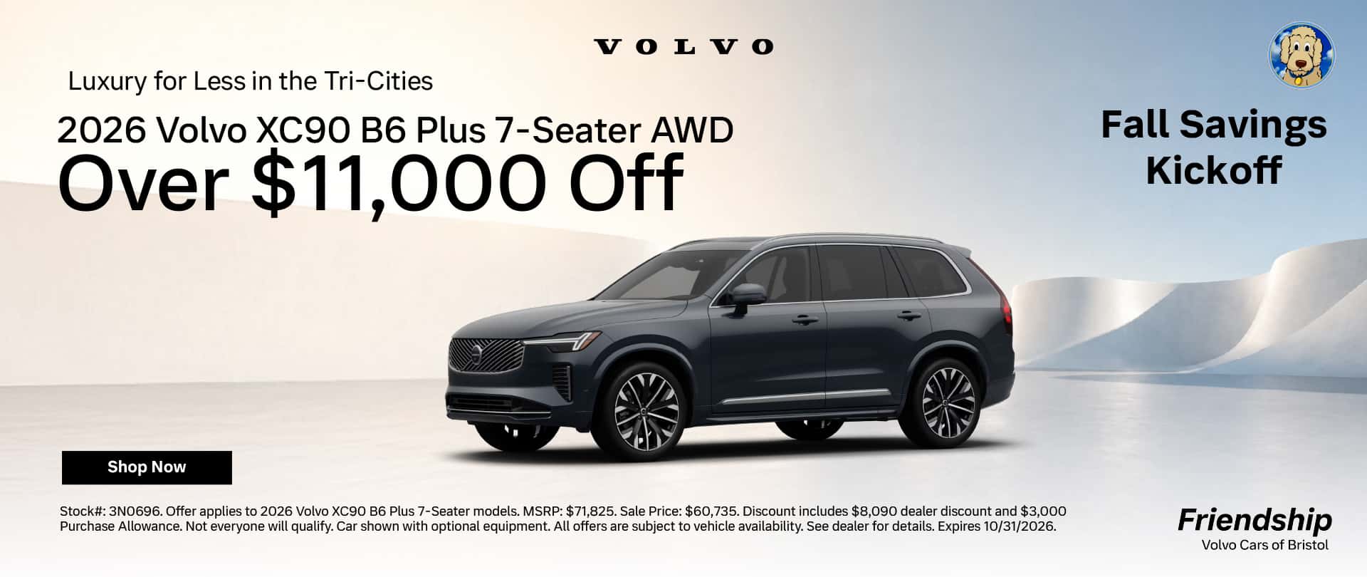 Over $11,000 off 2026 Volvo XC90!