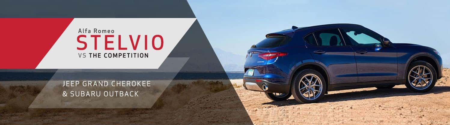 2019 Alfa Romeo Stelvio vs Jeep Grand Cherokee vs Subaru Outback at Germain Alfa Romeo of Columbus