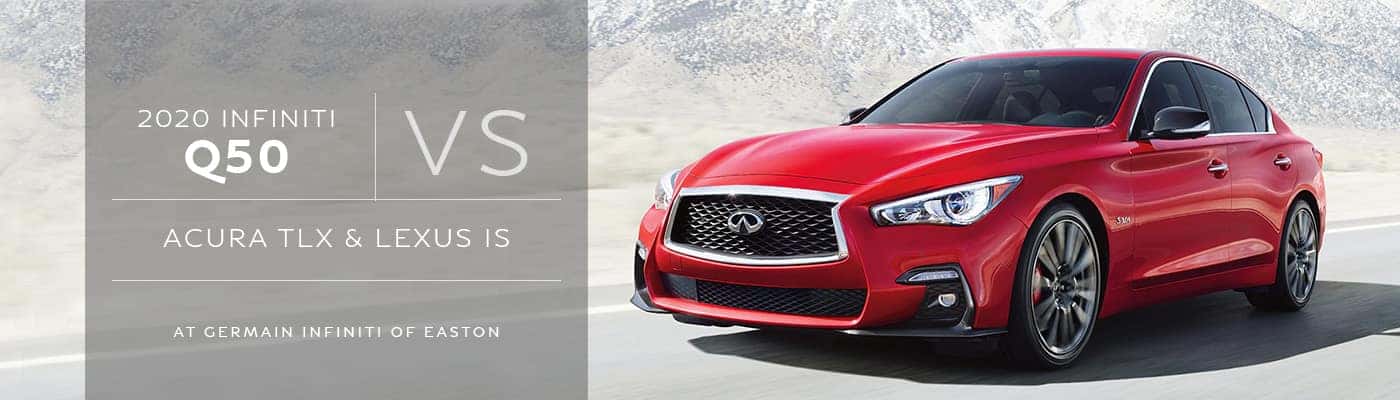 INFINITI Q50 vs Acura TLX vs Lexus IS at Germain INFINITI of Easton