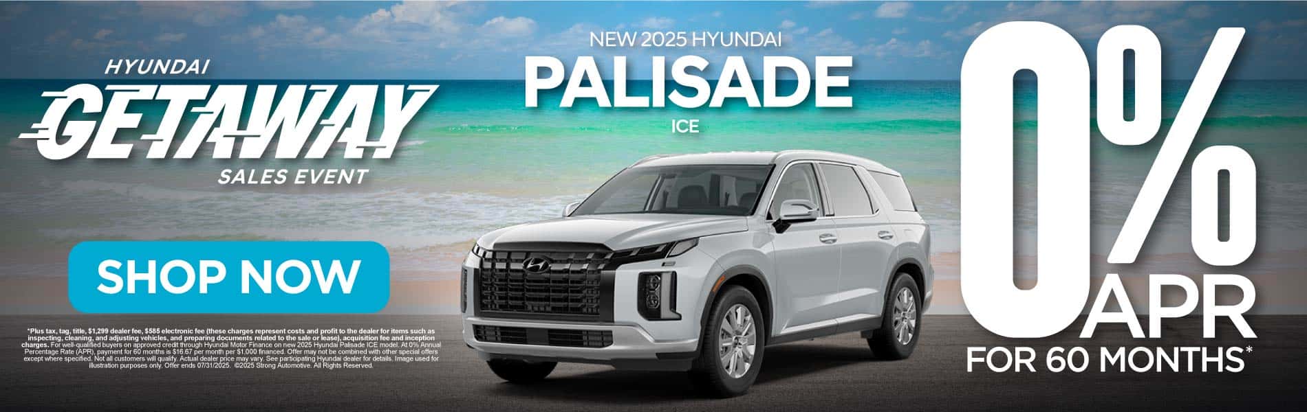 New 2025 Hyundai Palisade ICE 0% APR for 60 Months*