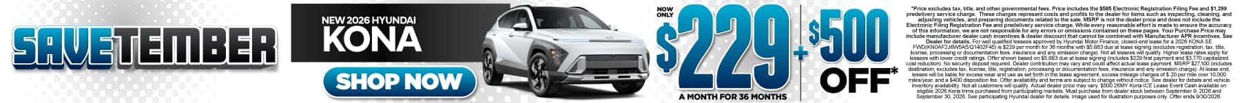 New 2026 Hyundai Kona 