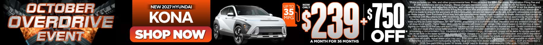 New 2027 Hyundai Kona 