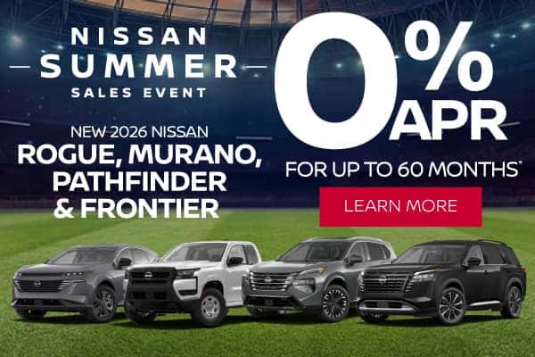 New 2026 Nissan Rogue, Murano, Pathfinder and Frontier 