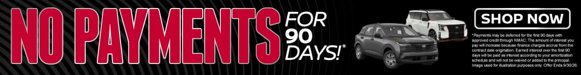No Payment for 90 Days!*