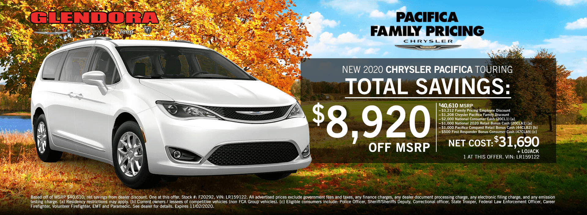 chrysler pacifica family pricing