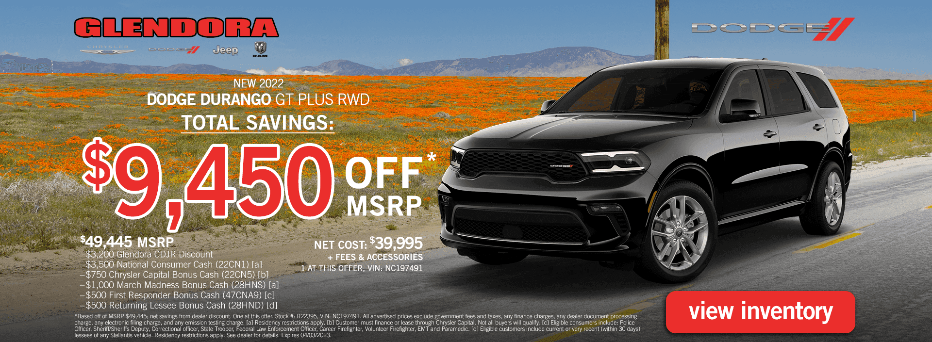 Dodge Durango Specials Offers Deals Incentives