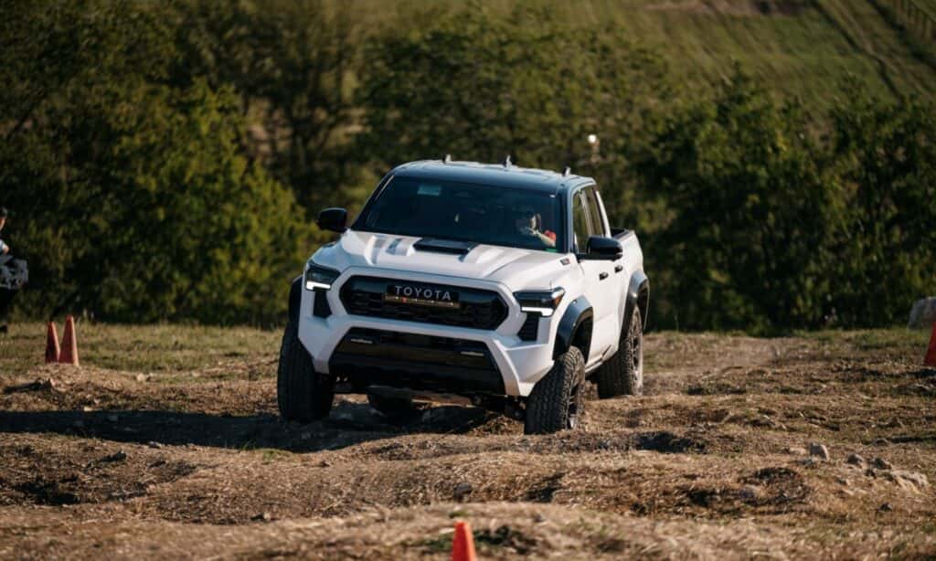 A 2025 Toyota Tacoma doing some off-roading