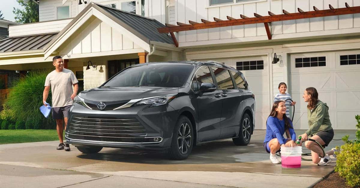 2026 Toyota Sienna - parked at a garage