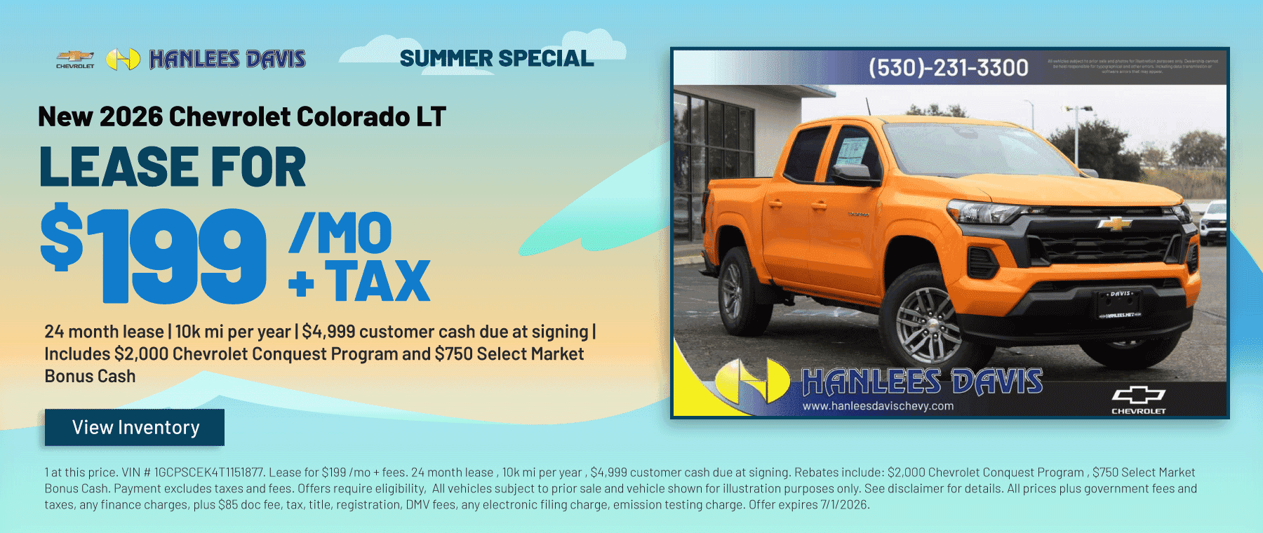 New 2026 Chevrolet Colorado LT Special
