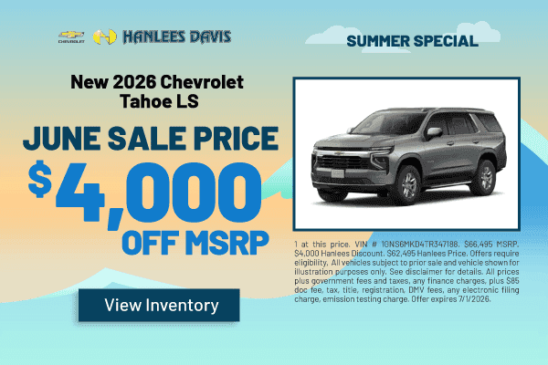 New 2026 Chevrolet Tahoe LS