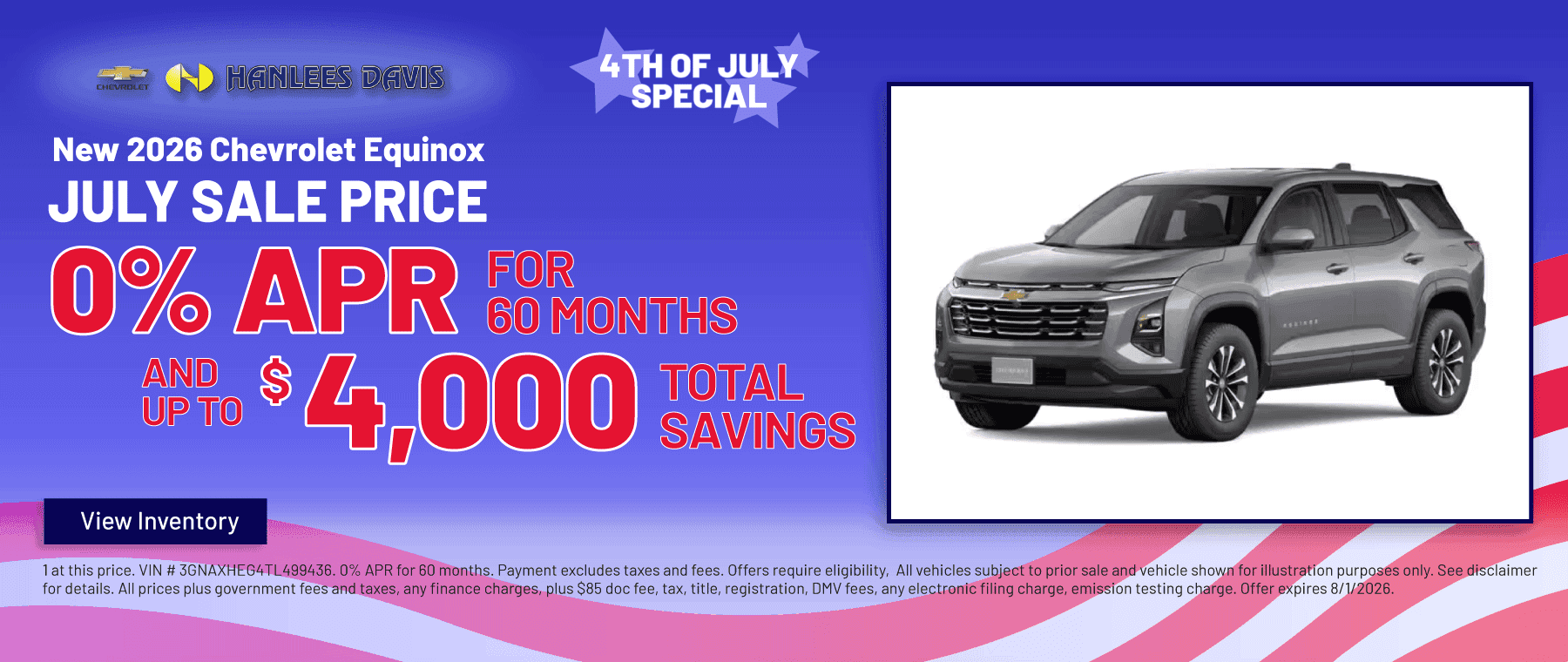 New 2026 Chevrolet Equinox Special