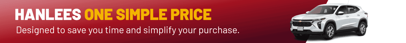 Hanlees One Simple Price Desktop Banner
