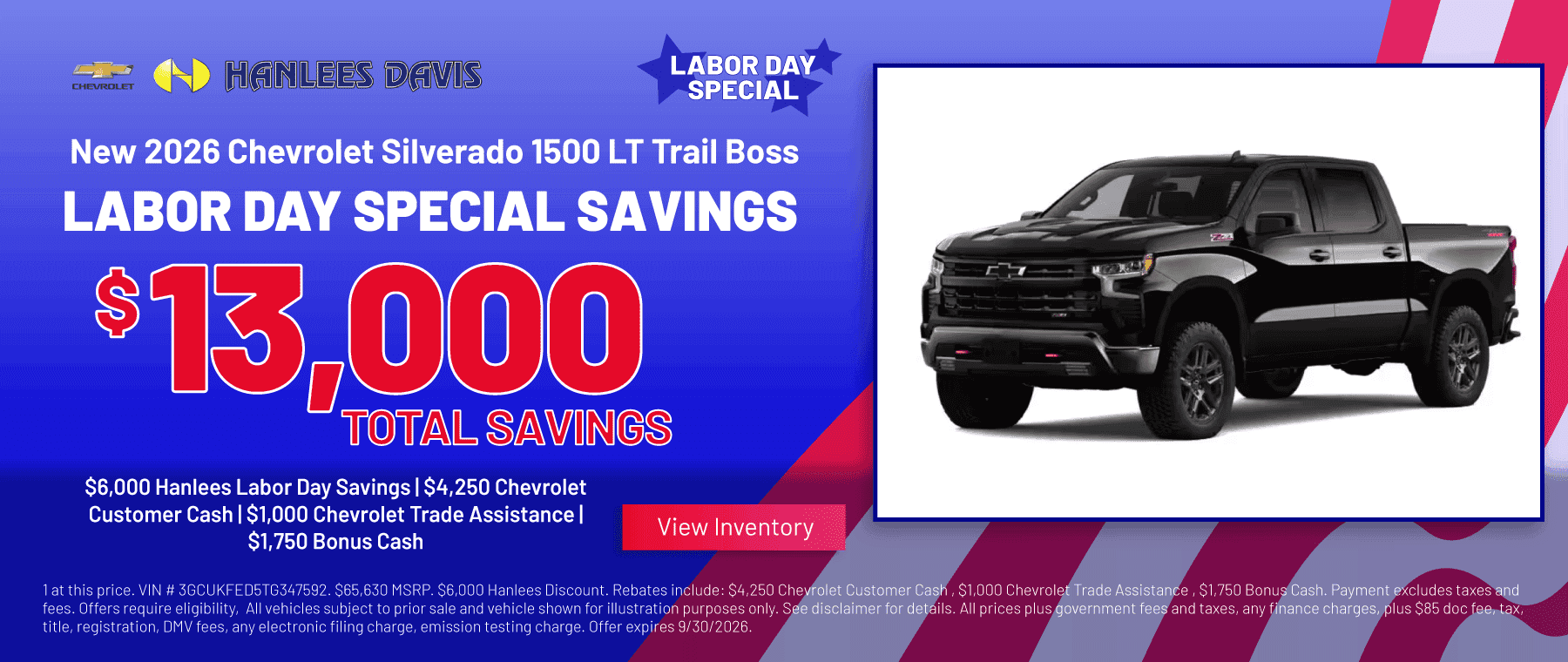 New 2026 Chevrolet Silverado 1500 LT Trail Boss Special
